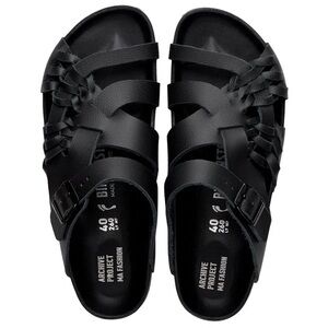 Birkenstock X CSM Tallahassee Archive Re Issue Multi Strap Narrow 40 Black Flats